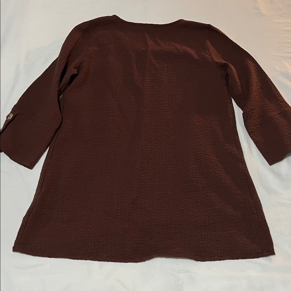 Soft Surroundings Kaari Button Wrap Tunic Top - Picture 2 of 6